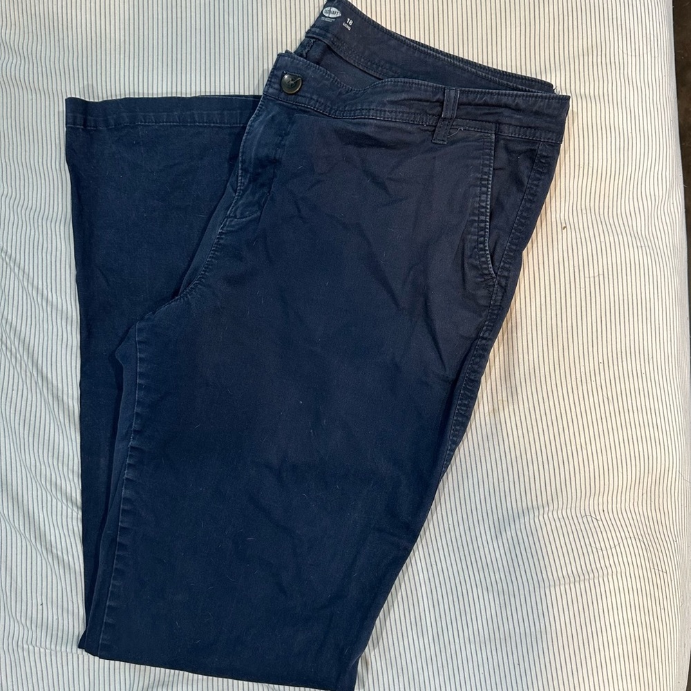 Old Navy 18 Long Boot Cut Navy Pants